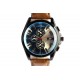 Grosse montre chronographe marron fashion Jex Michael John ANCIENNES COLLECTIONS divers