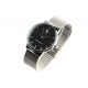 Montre femme argent et noire maille milanaise Orphee ANCIENNES COLLECTIONS divers