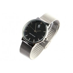 Montre femme argent et noire maille milanaise Orphee ANCIENNES COLLECTIONS divers