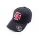 Casquette Croix de malte noir et rouge CASQUETTES divers