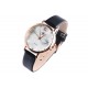 Jolie montre femme fleur doree bracelet noir Melka Montre Michael John