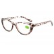 Lunettes Loupe Papillon Ecailles Noires Ilda Dioptrie +4,00 Lunettes Loupes New Time