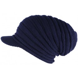 Bonnet Casquette Rasta Bleu Marine Kift Nyls Création ANCIENNES COLLECTIONS divers