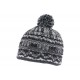 Bonnet pompon noir et gris doublure polaire Alpy Leon Montane BONNETS Léon montane