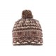 Bonnet pompon marron et beige doublure polaire Alpy Leon Montane BONNETS Léon montane