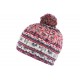 Bonnet pompon rouge et bleu doublure polaire Alpy Leon Montane BONNETS Léon montane