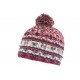 Bonnet pompon rouge et bleu doublure polaire Alpy Leon Montane BONNETS Léon montane