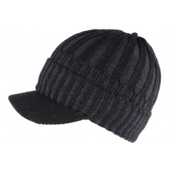 Bonnet Casquette noir doublure polaire Nafyx Nyls Création BONNETS Nyls Création