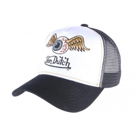 Casquette Von Dutch blanche Oeil Aile Art CASQUETTES VON DUTCH