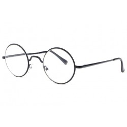 Lunettes de lecture rondes noires retro Ony Lunettes Loupes New Time