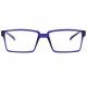 Lunettes lecture originales bleues rectangles Xya Lunettes Loupes New Time