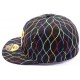 Casquette NY fitted Noire avec rayures ANCIENNES COLLECTIONS divers