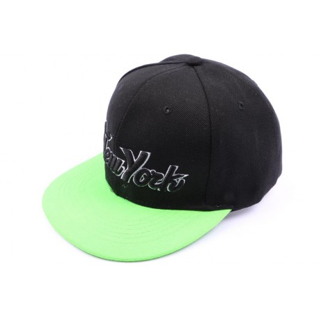 Snapback Noir et verte CASQUETTES Hip Hop Honour