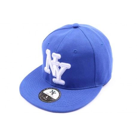 Casquette fitted Bleue CASQUETTES Hip Hop Honour