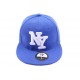 Casquette fitted Bleue CASQUETTES Hip Hop Honour