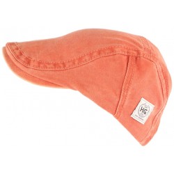 Casquette plate orange tendance en coton homme et femme Elyk CASQUETTES Léon montane