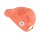 Casquette plate orange tendance en coton homme et femme Elyk CASQUETTES Léon montane