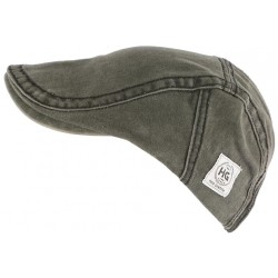 Casquette plate gris anthracite tendance en coton homme et femme Elyk CASQUETTES Léon montane