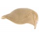 Casquette plate beige tendance en coton homme et femme Elyk CASQUETTES Léon montane