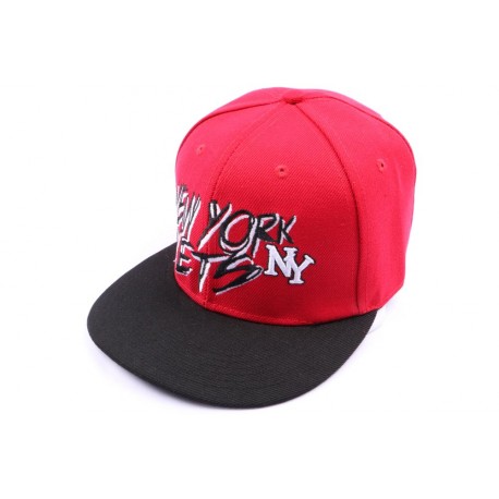 Casquette fitted rouge et visière noire ANCIENNES COLLECTIONS divers