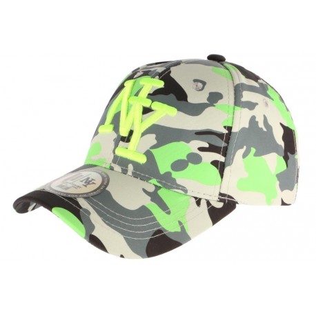 Casquette NY militaire verte et grise fashion Aincys ANCIENNES COLLECTIONS divers