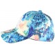 Casquette NY Enfant Bleue fleurs beiges Bali 7 à 12 ans ANCIENNES COLLECTIONS divers