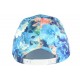 Casquette NY Enfant Bleue fleurs beiges Bali 7 à 12 ans ANCIENNES COLLECTIONS divers