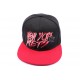 Casquette NY fitted noire et visière rouge CASQUETTES Hip Hop Honour