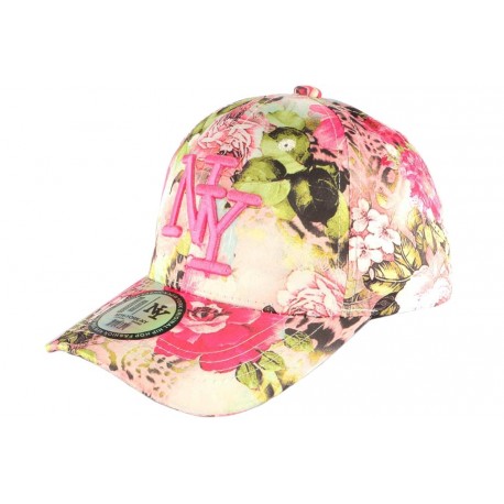 Casquette Enfant Rose et Beige Spring de 7 à 12 ans Casquette Enfant Hip Hop Honour