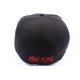 Casquette NY fitted noire et visière rouge CASQUETTES Hip Hop Honour