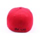 Casquette fitted rouge et visière blanche CASQUETTES Hip Hop Honour