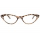 Lunettes de lecture papillon marron femme tendance Sally Lunettes Loupes Proloupe