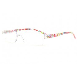 Lunettes lecture fantaisie oranges et bleue discretes Grafy Lunettes Loupes Proloupe