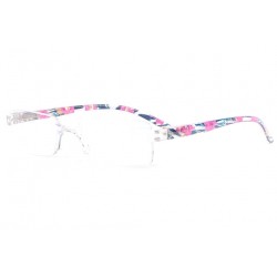 Lunettes lecture fantaisie roses et bleues discretes Grafy Lunettes Loupes Proloupe