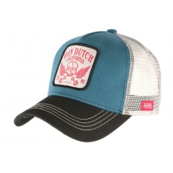 Casquette Von Dutch Bleue California GRN Crane Aile Trucker ANCIENNES COLLECTIONS divers