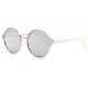 Lunettes soleil miroir argent rondes fashion dorees Gaxy LUNETTES SOLEIL Eye Wear