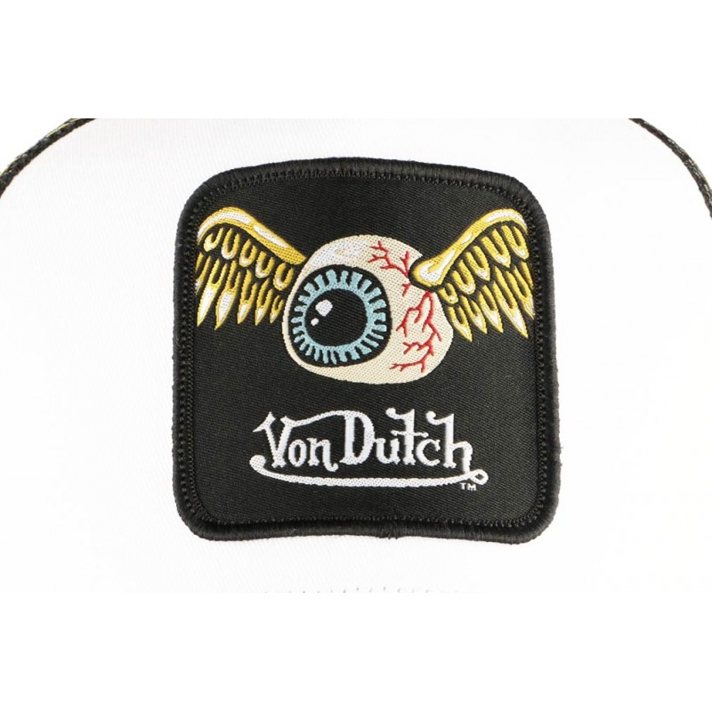 Casquette Von Dutch Noir Oeil Ailé, casquette trucker retro livré 48h!