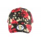 Casquette Enfant Noire Fleurs Rouges NY Bora de 7 à 12 ans ANCIENNES COLLECTIONS divers