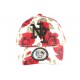 Casquette Enfant Blanche Fleurs Rouges NY Bora de 7 à 12 ans ANCIENNES COLLECTIONS divers