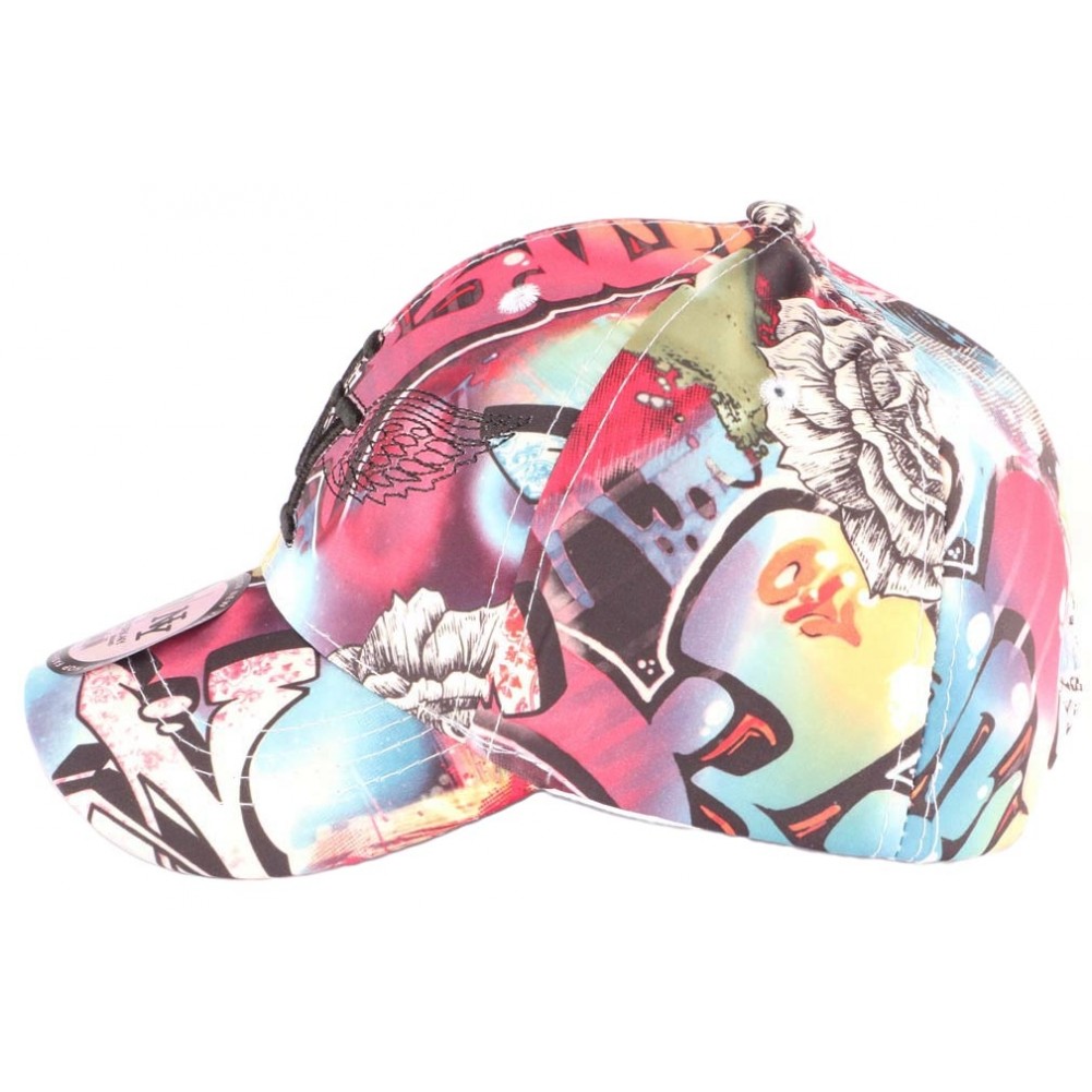 Casquette Enfant NY Boom BD Multicolore - Taille Unique Réglable, 100% Polyester - Pour Garçon Et Fille 7-12 Ans