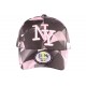 Casquette Enfant Rose fluo et Noire NY Tendance Axy de 7 à 12 ans ANCIENNES COLLECTIONS divers