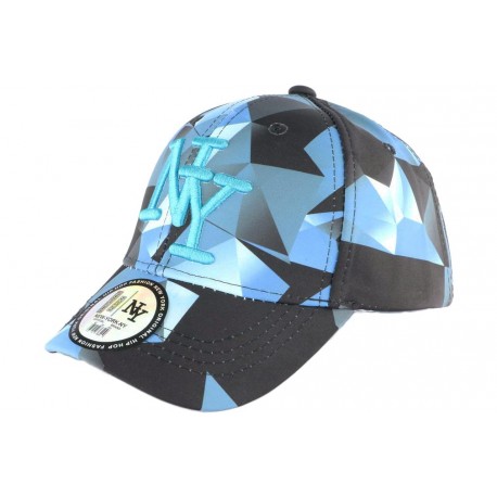 Casquette Enfant Bleue et Noire NY Tendance Axy de 7 à 12 ans ANCIENNES COLLECTIONS divers