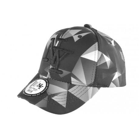 Casquette Enfant Noire et Blanche NY Tendance Axy de 7 à 12 ans ANCIENNES COLLECTIONS divers