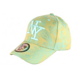 Casquette Enfant Verte Tendance et Classe Baseball NY Dily de 7 à 12 ans Casquette Enfant Hip Hop Honour