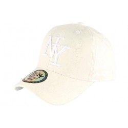 Casquette Enfant Blanche Tendance et Classe Baseball NY Dily de 7 à 12 ans ANCIENNES COLLECTIONS divers