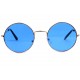 Lunettes soleil rondes bleues dorees Fashion Odala LUNETTES SOLEIL Eye Wear