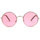 Lunettes soleil rondes roses et dorees Fashion Odala LUNETTES SOLEIL Eye Wear