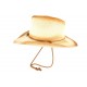 Chapeau Cowboy Country Paille Beige et Marron Khelton CHAPEAUX Léon montane