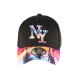 Casquette NY Bleue Rose Visiere Baseball Fashion Tropic Night CASQUETTES Hip Hop Honour