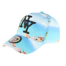 Casquette baseball bleue et turquoise NY Tropic Spirit ANCIENNES COLLECTIONS divers